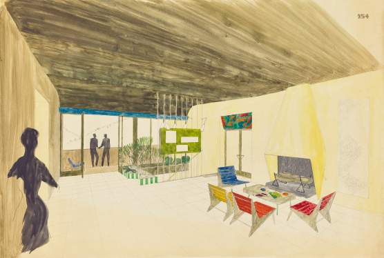 Ferdinand Kitt Entwurf Paula-Preradović-Haus, Alpbach