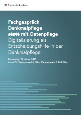 Fachgespräch Denkmalpflege mit Datenpflege Digitalilsierung als Entscheidungshilfe in der Denkmalpflege