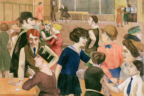 Rudolf Schlichter, Damenkneipe, um 1925