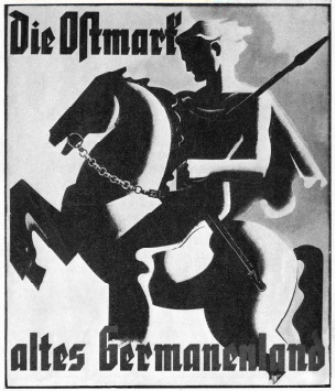 Sujet der Ausstellung "Die Ostmark, altes Germanenland", 1939, Wiener Messepalast